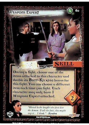 Buffy CCG | Weapons Expert - Angel's Curse Unl 60/125 | The Nerd Merchant