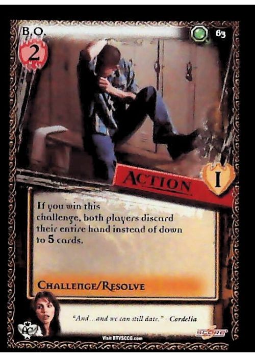 Buffy CCG | B.O. - Angel's Curse Unl 63/125 | The Nerd Merchant