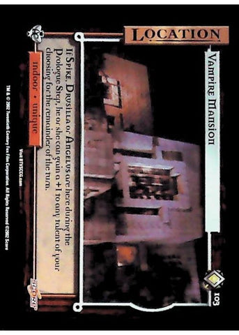 Buffy CCG | Vampire Mansion - Angel's Curse Unl 103/125 | The Nerd Merchant