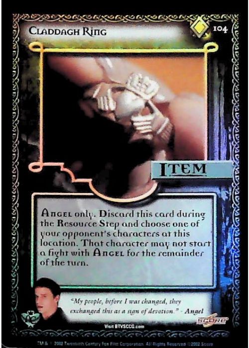 Buffy CCG | Claddagh Ring (Foil) - Angel's Curse Unl 104/125 | The Nerd Merchant