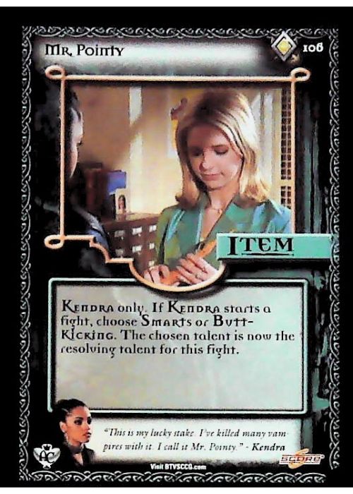 Buffy CCG | Mr. Pointy - Angel's Curse Unl 106/125 | The Nerd Merchant