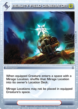 Chaotic CCG | Reality Field Generator  (Foil) - Silent Sands (#73) | The Nerd Merchant