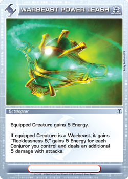 Chaotic CCG | Warbeast Power Leash  (Foil) - Silent Sands (#74) | The Nerd Merchant