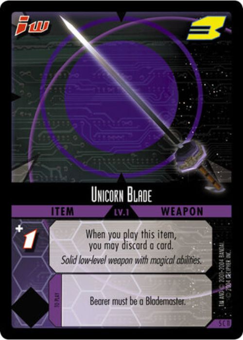 Dot Hack/Enemy TCG | Unicorn Blade - 5C11 | The Nerd Merchant