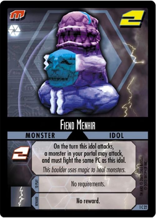 .Hack//Enemy TCG | Fiend Menhir - 1C22 | The Nerd Merchant