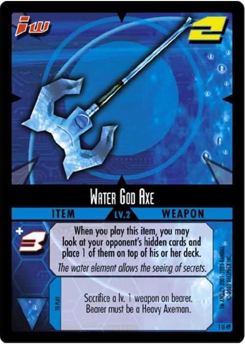 .Hack//Enemy TCG | Water God Axe - 1U49 | The Nerd Merchant