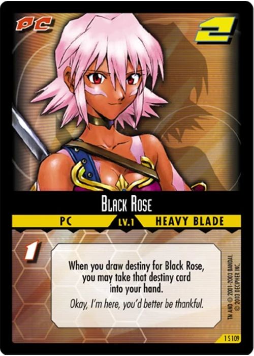 .Hack//Enemy TCG | Black Rose (Foil) - 1S109 | The Nerd Merchant