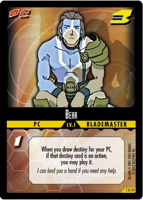 .Hack//Enemy TCG | Bear (Foil) - 1X119 | The Nerd Merchant