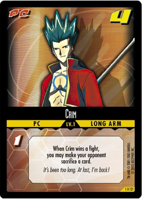.Hack//Enemy TCG | Crim (Foil) - 1X121 | The Nerd Merchant