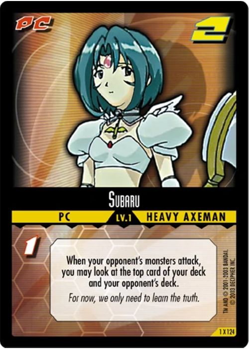 .Hack//Enemy TCG | Subaru (Foil) - 1X124 | The Nerd Merchant