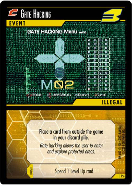 .Hack//Enemy TCG | Gate Hacking (Foil) - 1P4 | The Nerd Merchant
