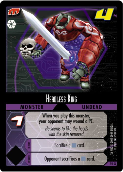 .Hack//Enemy TCG | Headless King - 2U56 | The Nerd Merchant