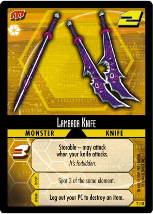 .Hack//Enemy TCG | Lambada Knife - 2U58 | The Nerd Merchant