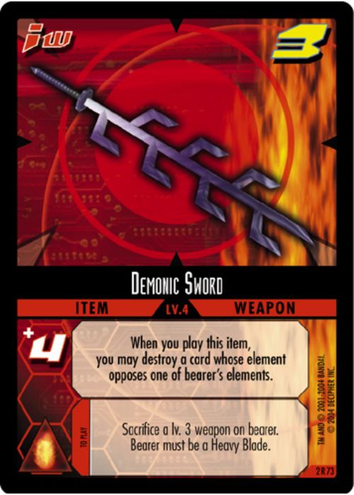 .Hack//Enemy TCG | Demonic Sword - 2R73 | The Nerd Merchant
