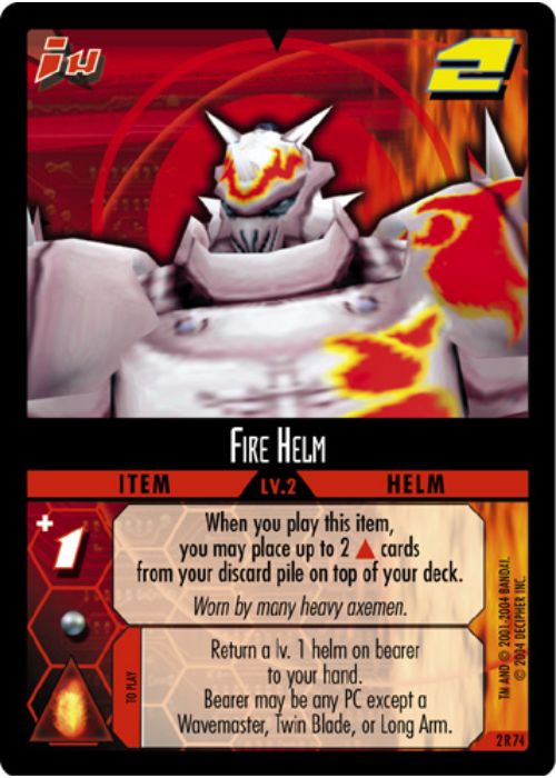 .Hack//Enemy TCG | Fire Helm - 2R74 | The Nerd Merchant