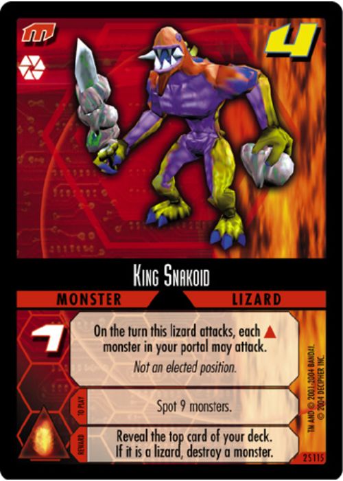 .Hack//Enemy TCG | King Snakoid (Foil) - 2S115 | The Nerd Merchant