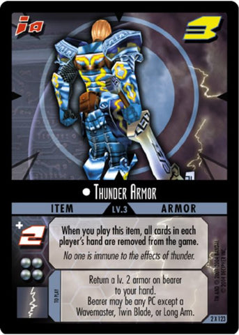 .Hack//Enemy TCG | Thunder Armor (Foil) - 2X123 | The Nerd Merchant
