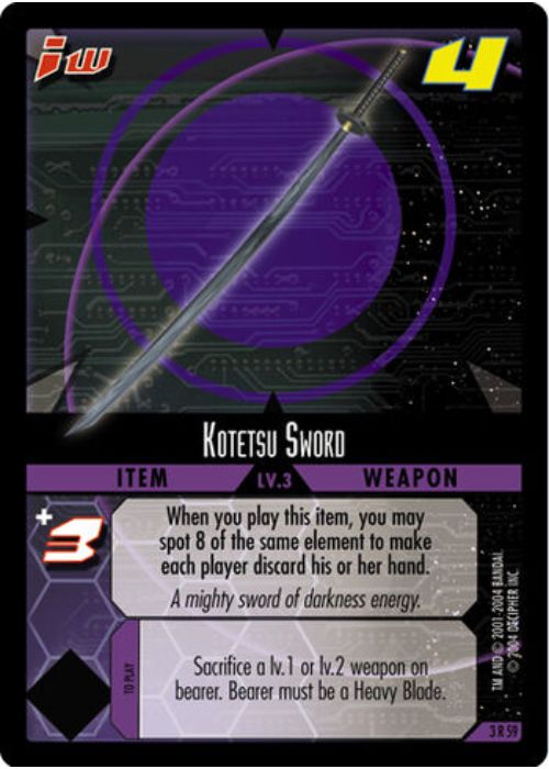 .Hack//Enemy TCG | Kotetsu Sword - 3R59 | The Nerd Merchant