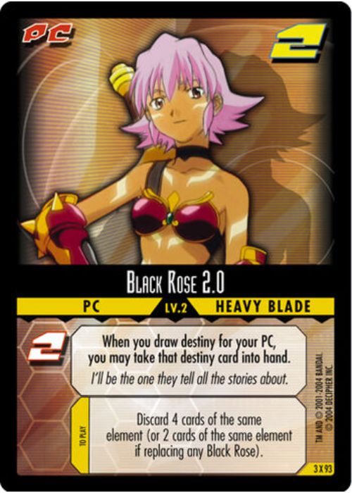 .Hack//Enemy TCG | Black Rose 2.0 (Foil) - 3X93 | The Nerd Merchant