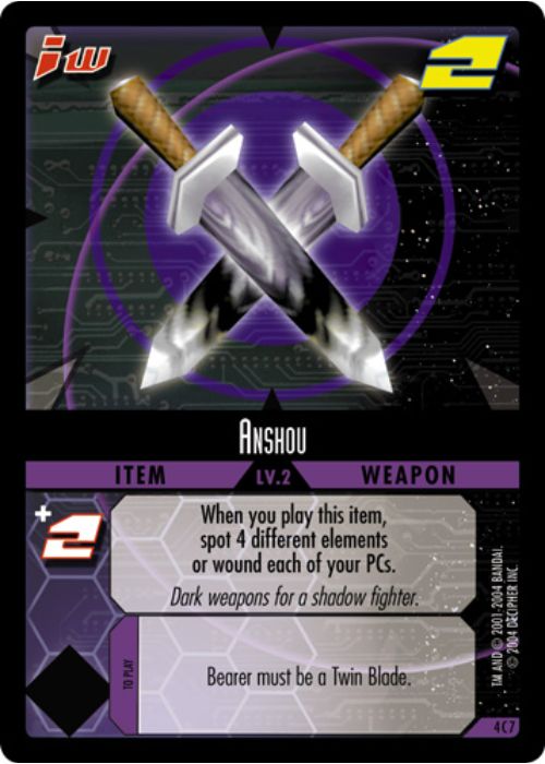 .Hack//Enemy TCG | Anshou - 4C7 | The Nerd Merchant