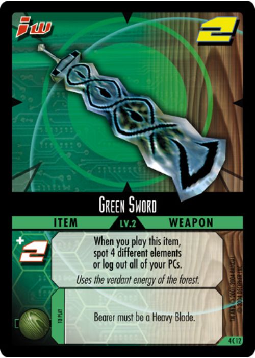.Hack//Enemy TCG | Green Sword - 4C12 | The Nerd Merchant