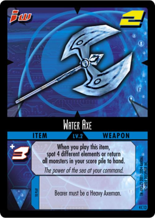 .Hack//Enemy TCG | Water Axe - 4C13 | The Nerd Merchant