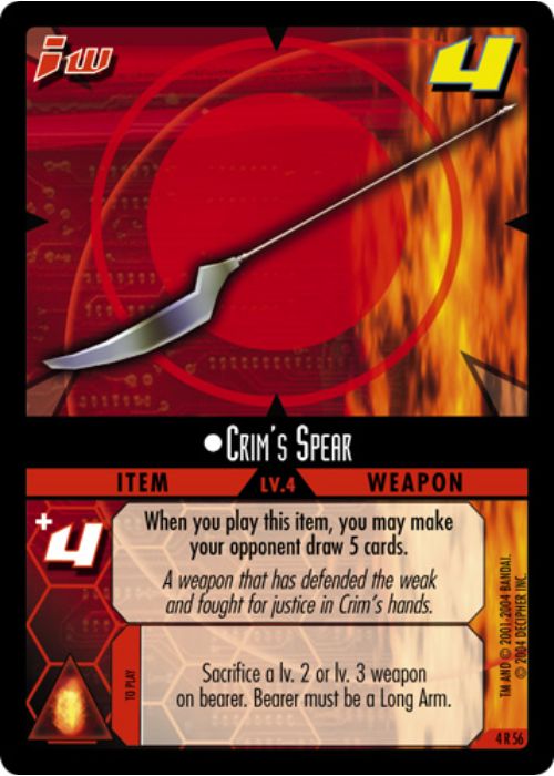 .Hack//Enemy TCG | Crim's Spear - 4R56 | The Nerd Merchant