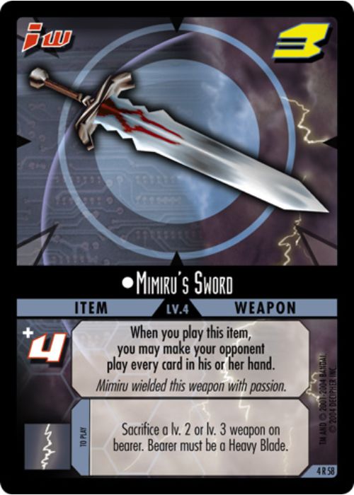 .Hack//Enemy TCG | Mimiru's Sword - 4R58 | The Nerd Merchant