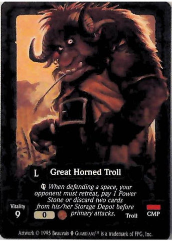 Guardians CCG | Great Horned Troll - Dagger Isle | The Nerd Merchant