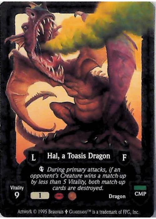 Guardians CCG | Hal, a Toasis Dragon - Dagger Isle | The Nerd Merchant