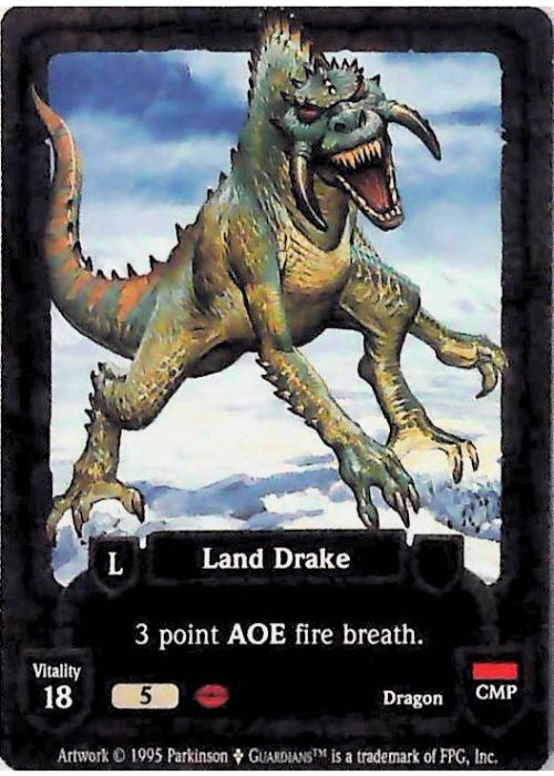 Guardians CCG | Land Drake - Dagger Isle | The Nerd Merchant