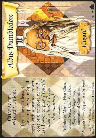 Harry Potter TCG | Albus Dumbledore - Adventures at Hogwarts #1/80 | The Nerd Merchant