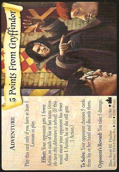 Harry Potter TCG | 5 Points from Gryffindor - Adventures at Hogwarts #31/80 | The Nerd Merchant