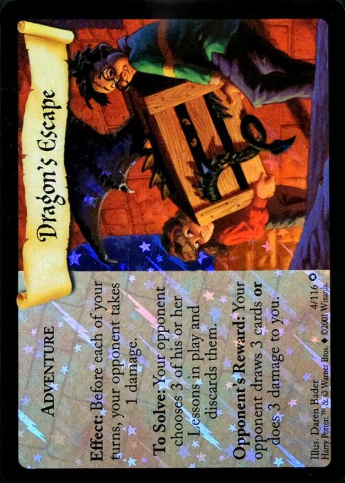 Harry Potter TCG | Dragon's Escape (Foil) - Base Set #4/116 | The Nerd Merchant