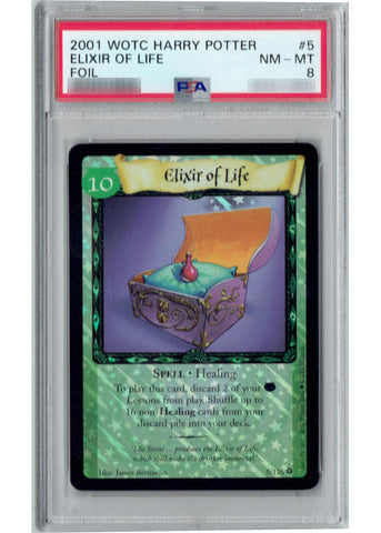 Harry Potter TCG | Elixir of Life (Foil) [PSA GRADED] - Base Set #5/116 | The Nerd Merchant