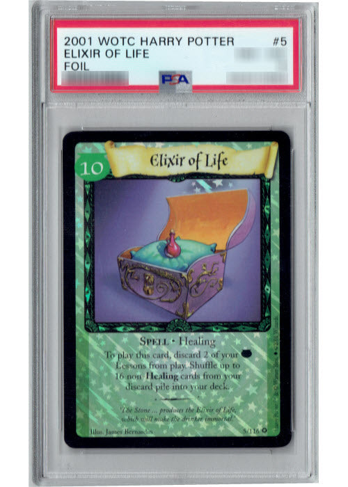 Harry Potter TCG | Elixir of Life (Foil) [PSA GRADED] - Base Set #5/116 | The Nerd Merchant
