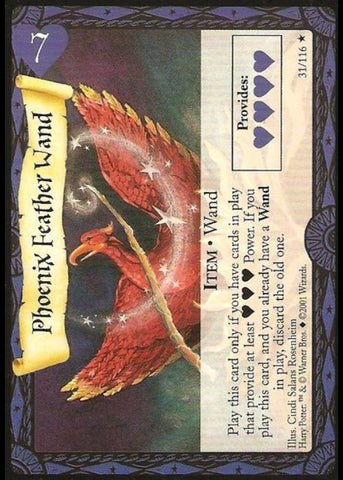 Harry Potter TCG | Phoenix Feather Wand - Base Set #31/116 | The Nerd Merchant