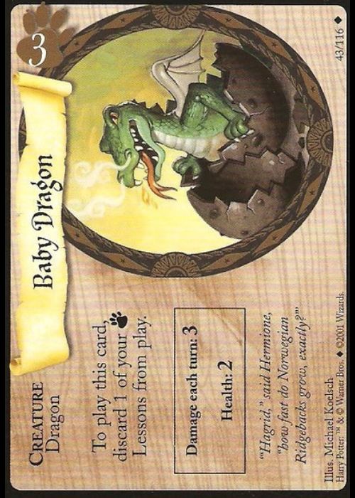 Harry Potter TCG | Baby Dragon - Base Set #43/116 | The Nerd Merchant