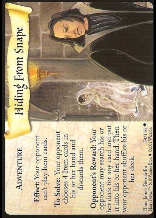 Harry Potter TCG | Hiding from Snape - Base Set #54/116 | The Nerd Merchant