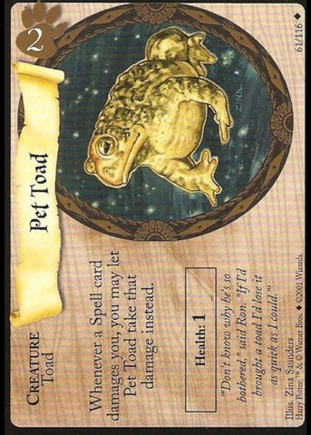 Harry Potter TCG | Pet Toad - Base Set #61/116 | The Nerd Merchant