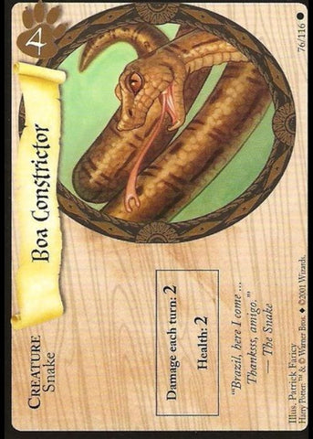 Harry Potter TCG | Boa Constrictor - Base Set #76/116 | The Nerd Merchant