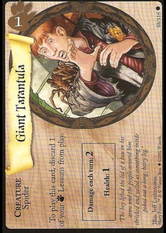 Harry Potter TCG | Giant Tarantula - Base Set #88/116 | The Nerd Merchant