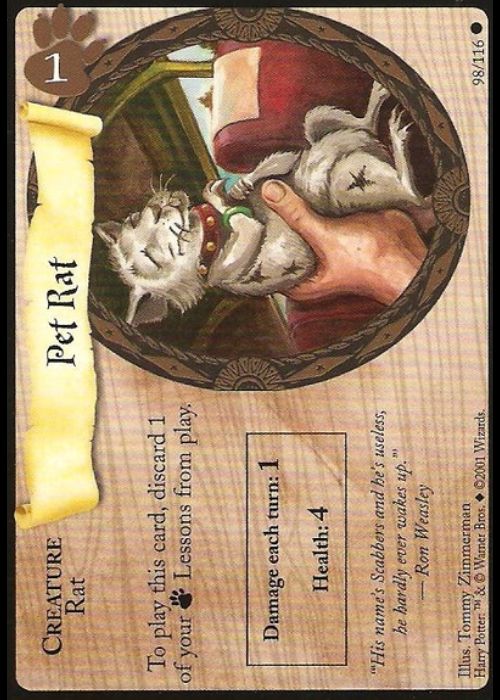 Harry Potter TCG | Pet Rat - Base Set #98/116 | The Nerd Merchant