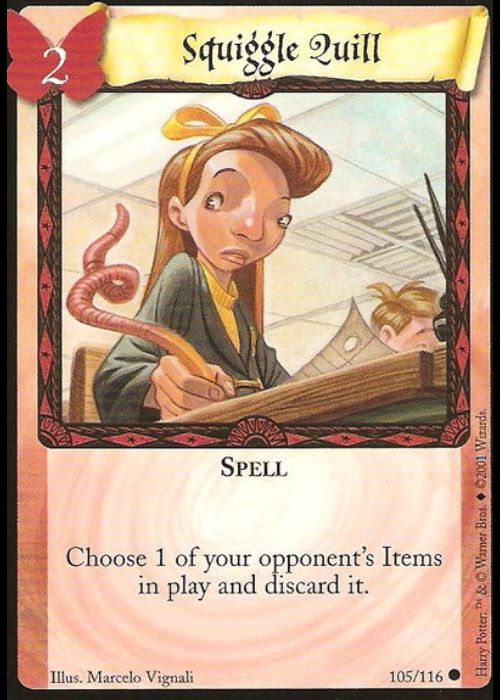 Harry Potter TCG | Squiggle Quill - Base Set #105/116 | The Nerd Merchant