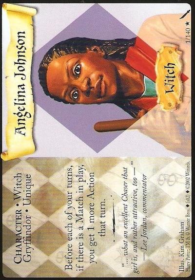 Harry Potter TCG | Angelina Johnson - Chamber of Secrets #1/140 | The Nerd Merchant