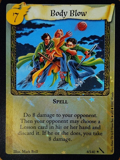 Harry Potter TCG | Body Blow (Foil) - Chamber of Secrets #4/140 | The Nerd Merchant