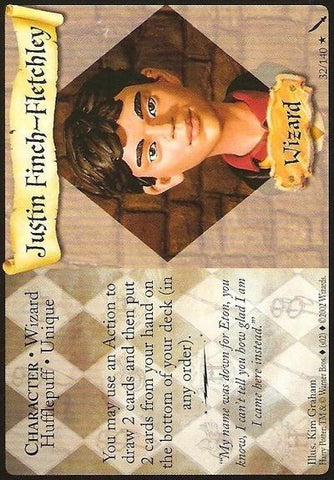 Harry Potter TCG | Justin Finch-Fletchley - Chamber of Secrets #32/140 | The Nerd Merchant