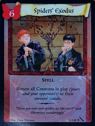 Harry Potter TCG | Spider's Exodus (Foil) - Chamber of Secrets #51/140 | The Nerd Merchant