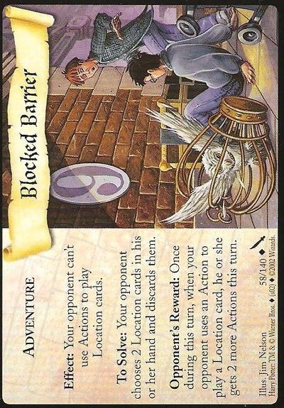 Harry Potter TCG | Blocked Barrier - Chamber of Secrets #58/140 | The Nerd Merchant