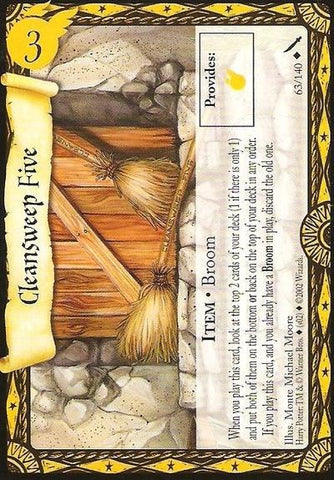Harry Potter TCG | Cleansweep Five - Chamber of Secrets #63/140 | The Nerd Merchant